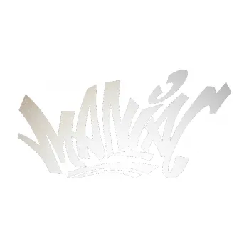 Polep vozidla SAMOLEPKA Maniac - graffiti (82 - odrazková reflexní bílá) NA AUTO, NÁLEPKA, FÓLIE, POLEP, TUNING, VLASTNÍ TEXT, TISK, AUTOSAMOLEPKY.cz, POLEPY, OBRÁZEK, LOGO, SAMOLEPKY