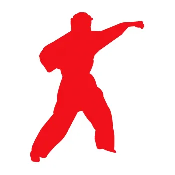 Polep vozidla SAMOLEPKA Karate 010 pravá (10 - červená) NA AUTO, NÁLEPKA, FÓLIE, POLEP, TUNING, VLASTNÍ TEXT, TISK, AUTOSAMOLEPKY.cz, POLEPY, OBRÁZEK, LOGO, SAMOLEPKY