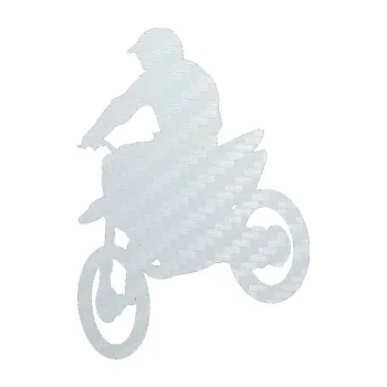 Samolepící dekorace SAMOLEPKA Motorka 014 levá motokros (51 - 3D karbon bílý) NA AUTO, NÁLEPKA, FÓLIE, POLEP, TUNING, VLASTNÍ TEXT, TISK, AUTOSAMOLEPKY.cz, POLEPY, OBRÁZEK, LOGO, SAMOLEPKY
