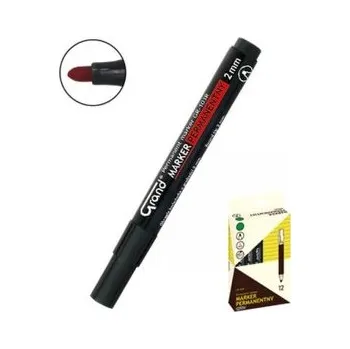 Set školních potřeb Marker permanentny GR-103R czarny (12szt) GRAND