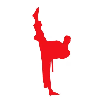 Polep vozidla SAMOLEPKA Karate 005 levá (10 - červená) NA AUTO, NÁLEPKA, FÓLIE, POLEP, TUNING, VLASTNÍ TEXT, TISK, AUTOSAMOLEPKY.cz, POLEPY, OBRÁZEK, LOGO, SAMOLEPKY