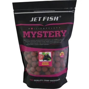 Boilies Jet Fish Boilie Mystery Jahoda Moruše - 1 kg 24 mm