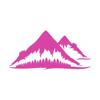 Samolepící dekorace Krajina hory 011 pravá (16 - růžová) SAMOLEPKA NA AUTO, NÁLEPKA, FÓLIE, POLEP, TUNING, VLASTNÍ TEXT, TISK, AUTOSAMOLEPKY.cz, POLEPY, OBRÁZEK, LOGO, 3D STICKERS