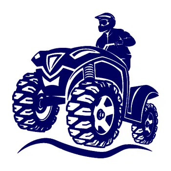 Samolepící dekorace SAMOLEPKA Čtyřkolka 005 levá (23 - tmavě modrá) NA AUTO, NÁLEPKA, FÓLIE, POLEP, TUNING, VLASTNÍ TEXT, TISK, AUTOSAMOLEPKY.cz, POLEPY, OBRÁZEK, LOGO, SAMOLEPKY