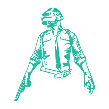 Samolepící dekorace Player Unknown s Battlegrounds PUBG 2 (25 - tyrkysová) SAMOLEPKA NA AUTO, NÁLEPKA, FÓLIE, POLEP, TUNING, VLASTNÍ TEXT, TISK, AUTOSAMOLEPKY.cz, POLEPY, OBRÁZEK, LOGO, 3D STICKERS