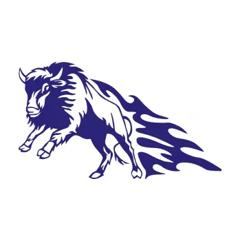 Samolepicí dekorace na vozidlo Animal flames 089 levá býk (22 - střední modrá) SAMOLEPKA NA AUTO, NÁLEPKA, FÓLIE, POLEP, TUNING, VLASTNÍ TEXT, TISK, AUTOSAMOLEPKY.cz, POLEPY, OBRÁZEK, LOGO, 3D STICKERS