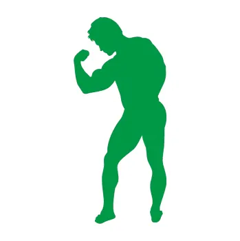 Polep vozidla Kulturista 005 levá (12 - zelená) SAMOLEPKA NA AUTO, NÁLEPKA, FÓLIE, POLEP, TUNING, VLASTNÍ TEXT, TISK, AUTOSAMOLEPKY.cz, POLEPY, OBRÁZEK, LOGO, 3D STICKERS