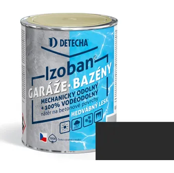 barva a nátěr na dřevo Detecha IZOBAN 0,8kg černý RAL 9004