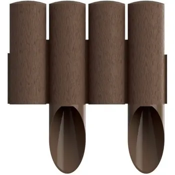 Zahradní obrubník Cellfast Palisáda plastová 2,3 m hnědá