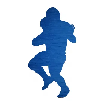 Polep vozidla Americký fotbal 009 levá (65 - škrábaný kov modrý) SAMOLEPKA NA AUTO, NÁLEPKA, FÓLIE, POLEP, TUNING, VLASTNÍ TEXT, TISK, AUTOSAMOLEPKY.cz, POLEPY, OBRÁZEK, LOGO, 3D STICKERS