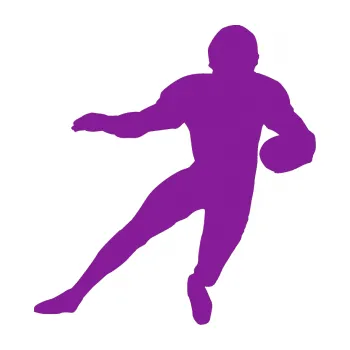 Polep vozidla Americký fotbal 008 pravá (14 - fialová) SAMOLEPKA NA AUTO, NÁLEPKA, FÓLIE, POLEP, TUNING, VLASTNÍ TEXT, TISK, AUTOSAMOLEPKY.cz, POLEPY, OBRÁZEK, LOGO, 3D STICKERS