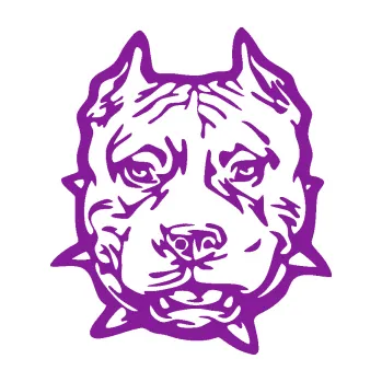 Polep vozidla SAMOLEPKA Pitbull hlava 003 levá (14 - fialová) NA AUTO, NÁLEPKA, FÓLIE, POLEP, TUNING, VLASTNÍ TEXT, TISK, AUTOSAMOLEPKY.cz, POLEPY, OBRÁZEK, LOGO, SAMOLEPKY