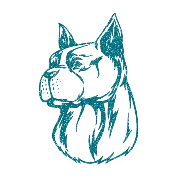 samolepka Pes 017 levá (92 - Ultra Metalic tyrkysová) SAMOLEPKA NA AUTO, NÁLEPKA, FÓLIE, POLEP, TUNING, VLASTNÍ TEXT, TISK, AUTOSAMOLEPKY.cz, POLEPY, OBRÁZEK, LOGO, 3D STICKERS