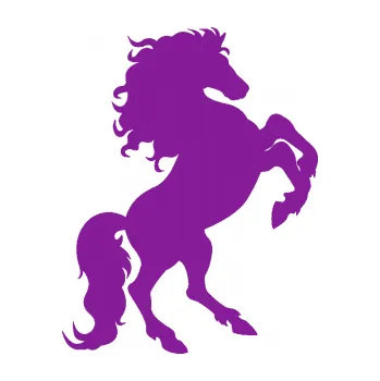 Samolepící dekorace Kůň 038 pravá (14 - fialová) SAMOLEPKA NA AUTO, NÁLEPKA, FÓLIE, POLEP, TUNING, VLASTNÍ TEXT, TISK, AUTOSAMOLEPKY.cz, POLEPY, OBRÁZEK, LOGO, 3D STICKERS