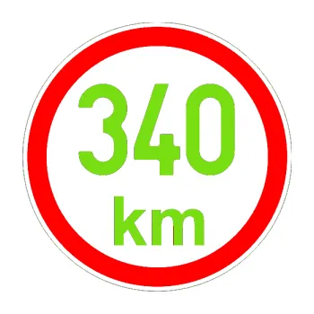 samolepka Maximální rychlost 340km - nejvyšší konstrukční rychlost (04 - zelená kawasaki) SAMOLEPKA NA AUTO, NÁLEPKA, FÓLIE, POLEP, TUNING, VLASTNÍ TEXT, TISK, AUTOSAMOLEPKY.cz, POLEPY, OBRÁZEK, LOGO, 3D STICKERS