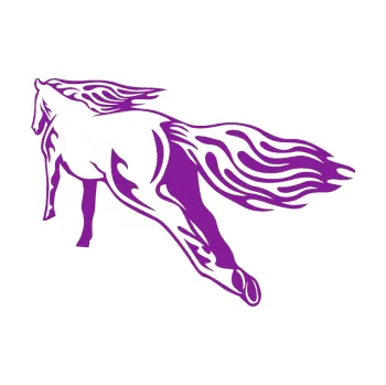 Samolepicí dekorace na vozidlo Animal flames 009 levá kůň (14 - fialová) SAMOLEPKA NA AUTO, NÁLEPKA, FÓLIE, POLEP, TUNING, VLASTNÍ TEXT, TISK, AUTOSAMOLEPKY.cz, POLEPY, OBRÁZEK, LOGO, 3D STICKERS