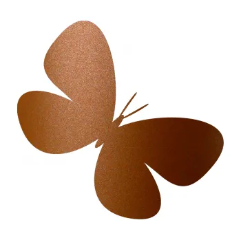 Samolepící dekorace Motýl 005 pravá (44 - měděná metalíza) SAMOLEPKA NA AUTO, NÁLEPKA, FÓLIE, POLEP, TUNING, VLASTNÍ TEXT, TISK, AUTOSAMOLEPKY.cz, POLEPY, OBRÁZEK, LOGO, 3D STICKERS