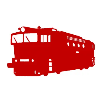 Polep vozidla SAMOLEPKA Lokomotiva 001 levá (18 - tmavě červená) NA AUTO, NÁLEPKA, FÓLIE, POLEP, TUNING, VLASTNÍ TEXT, TISK, AUTOSAMOLEPKY.cz, POLEPY, OBRÁZEK, LOGO, SAMOLEPKY