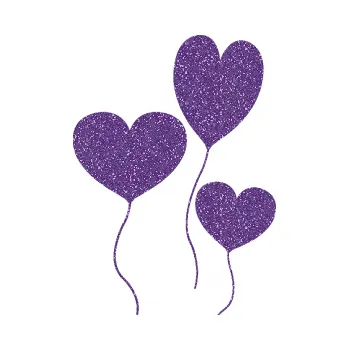 Samolepící dekorace SAMOLEPKA Balónky srdíčka (87 - Ultra Metalic fialová) NA AUTO, NÁLEPKA, FÓLIE, POLEP, TUNING, VLASTNÍ TEXT, TISK, AUTOSAMOLEPKY.cz, POLEPY, OBRÁZEK, LOGO, SAMOLEPKY