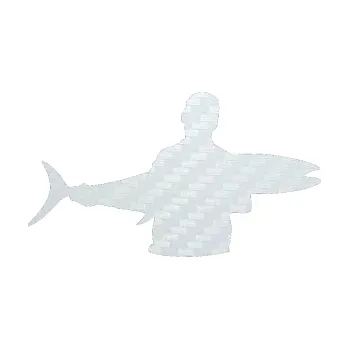 Polep vozidla SAMOLEPKA Rybář 006 pravá (51 - 3D karbon bílý) NA AUTO, NÁLEPKA, FÓLIE, POLEP, TUNING, VLASTNÍ TEXT, TISK, AUTOSAMOLEPKY.cz, POLEPY, OBRÁZEK, LOGO, SAMOLEPKY