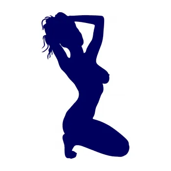 Polep vozidla Erotická žena 012 pravá (23 - tmavě modrá) SAMOLEPKA NA AUTO, NÁLEPKA, FÓLIE, POLEP, TUNING, VLASTNÍ TEXT, TISK, AUTOSAMOLEPKY.cz, POLEPY, OBRÁZEK, LOGO, 3D STICKERS