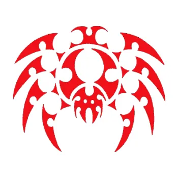 Samolepící dekorace SAMOLEPKA Pavouk 012 (10 - červená) NA AUTO, NÁLEPKA, FÓLIE, POLEP, TUNING, VLASTNÍ TEXT, TISK, AUTOSAMOLEPKY.cz, POLEPY, OBRÁZEK, LOGO, SAMOLEPKY