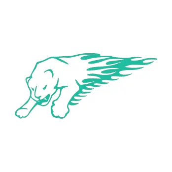 Samolepicí dekorace na vozidlo Animal flames 020 levá puma (25 - tyrkysová) SAMOLEPKA NA AUTO, NÁLEPKA, FÓLIE, POLEP, TUNING, VLASTNÍ TEXT, TISK, AUTOSAMOLEPKY.cz, POLEPY, OBRÁZEK, LOGO, 3D STICKERS