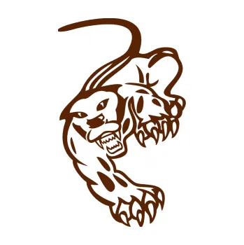 Polep vozidla SAMOLEPKA Panter pravá (15 - hnědá) NA AUTO, NÁLEPKA, FÓLIE, POLEP, TUNING, VLASTNÍ TEXT, TISK, AUTOSAMOLEPKY.cz, POLEPY, OBRÁZEK, LOGO, SAMOLEPKY