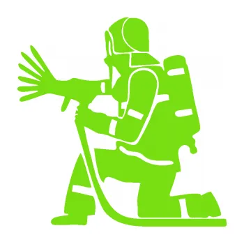 Samolepící dekorace Hasič 007 levá (04 - zelená kawasaki) SAMOLEPKA NA AUTO, NÁLEPKA, FÓLIE, POLEP, TUNING, VLASTNÍ TEXT, TISK, AUTOSAMOLEPKY.cz, POLEPY, OBRÁZEK, LOGO, 3D STICKERS