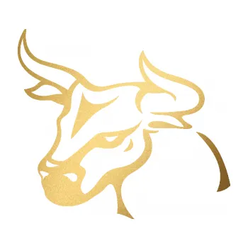 Samolepící dekorace Býk 005 levá (43 - zlatá metalíza) SAMOLEPKA NA AUTO, NÁLEPKA, FÓLIE, POLEP, TUNING, VLASTNÍ TEXT, TISK, AUTOSAMOLEPKY.cz, POLEPY, OBRÁZEK, LOGO, 3D STICKERS