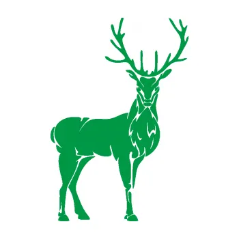 Samolepící dekorace SAMOLEPKA Jelen 002 pravá (12 - zelená) NA AUTO, NÁLEPKA, FÓLIE, POLEP, TUNING, VLASTNÍ TEXT, TISK, AUTOSAMOLEPKY.cz, POLEPY, OBRÁZEK, LOGO, SAMOLEPKY