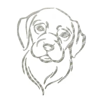 Polep vozidla Pes 130 pravá hlavička (52 - 3D karbon stříbrný) SAMOLEPKA NA AUTO, NÁLEPKA, FÓLIE, POLEP, TUNING, VLASTNÍ TEXT, TISK, AUTOSAMOLEPKY.cz, POLEPY, OBRÁZEK, LOGO, 3D STICKERS