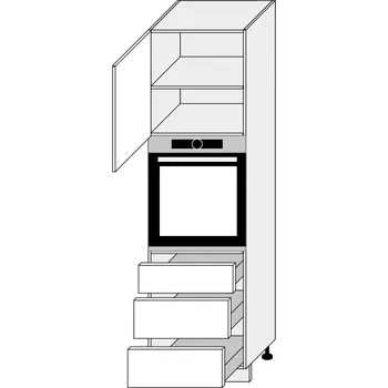Kuchyňská linka Kuchyňská skříňka Titanium D14/RU/3A HETTICH