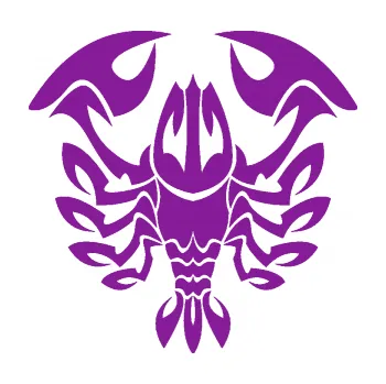 Samolepící dekorace Rak 003 (14 - fialová) SAMOLEPKA NA AUTO, NÁLEPKA, FÓLIE, POLEP, TUNING, VLASTNÍ TEXT, TISK, AUTOSAMOLEPKY.cz, POLEPY, OBRÁZEK, LOGO, 3D STICKERS