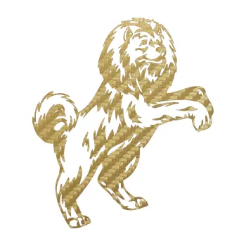 Polep vozidla SAMOLEPKA Pes 048 pravá (59 - 3D karbon zlatý) NA AUTO, NÁLEPKA, FÓLIE, POLEP, TUNING, VLASTNÍ TEXT, TISK, AUTOSAMOLEPKY.cz, POLEPY, OBRÁZEK, LOGO, SAMOLEPKY