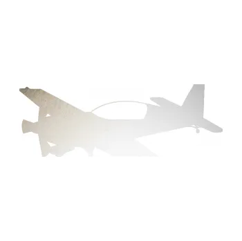 Polep vozidla SAMOLEPKA Letadlo 016 levá (82 - odrazková reflexní bílá) NA AUTO, NÁLEPKA, FÓLIE, POLEP, TUNING, VLASTNÍ TEXT, TISK, AUTOSAMOLEPKY.cz, POLEPY, OBRÁZEK, LOGO, SAMOLEPKY