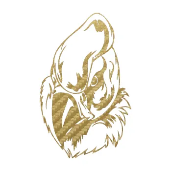 Samolepicí dekorace na vozidlo Predators 082 levá (59 - 3D karbon zlatý) SAMOLEPKA NA AUTO, NÁLEPKA, FÓLIE, POLEP, TUNING, VLASTNÍ TEXT, TISK, AUTOSAMOLEPKY.cz, POLEPY, OBRÁZEK, LOGO, 3D STICKERS