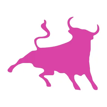 Samolepící dekorace Býk 002 pravá (16 - růžová) SAMOLEPKA NA AUTO, NÁLEPKA, FÓLIE, POLEP, TUNING, VLASTNÍ TEXT, TISK, AUTOSAMOLEPKY.cz, POLEPY, OBRÁZEK, LOGO, 3D STICKERS