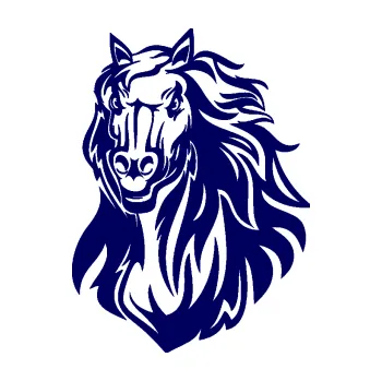 Samolepící dekorace SAMOLEPKA Kůň 067 levá hlava s hřívou (23 - tmavě modrá) NA AUTO, NÁLEPKA, FÓLIE, POLEP, TUNING, VLASTNÍ TEXT, TISK, AUTOSAMOLEPKY.cz, POLEPY, OBRÁZEK, LOGO, SAMOLEPKY