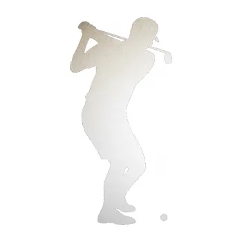 Polep vozidla SAMOLEPKA Golfista 008 pravá (82 - odrazková reflexní bílá) NA AUTO, NÁLEPKA, FÓLIE, POLEP, TUNING, VLASTNÍ TEXT, TISK, AUTOSAMOLEPKY.cz, POLEPY, OBRÁZEK, LOGO, SAMOLEPKY