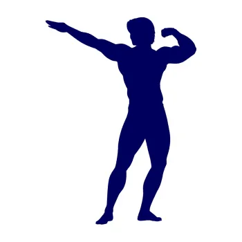 Polep vozidla Kulturista 006 levá (23 - tmavě modrá) SAMOLEPKA NA AUTO, NÁLEPKA, FÓLIE, POLEP, TUNING, VLASTNÍ TEXT, TISK, AUTOSAMOLEPKY.cz, POLEPY, OBRÁZEK, LOGO, 3D STICKERS