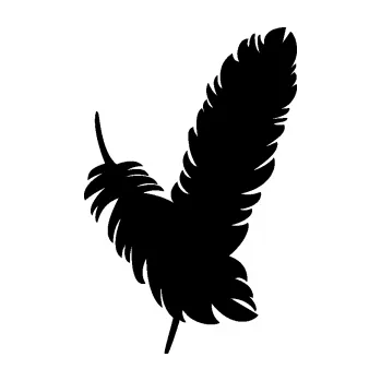 Samolepící dekorace SAMOLEPKA Peříčka 002 pravá (01 - černá) NA AUTO, NÁLEPKA, FÓLIE, POLEP, TUNING, VLASTNÍ TEXT, TISK, AUTOSAMOLEPKY.cz, POLEPY, OBRÁZEK, LOGO, SAMOLEPKY