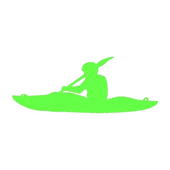 Polep vozidla SAMOLEPKA NA AUTO Kanoista 003 levá (71 - Fluorescentní zelená) NÁLEPKA, FÓLIE, POLEP, TUNING, VLASTNÍ TEXT, TISK, AUTOSAMOLEPKY.cz, POLEPY, OBRÁZEK, LOGO, SAMOLEPKY