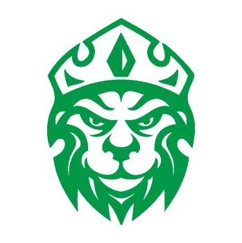 Samolepící dekorace SAMOLEPKA Lev hlava s korunou 001 (12 - zelená) NA AUTO, NÁLEPKA, FÓLIE, POLEP, TUNING, VLASTNÍ TEXT, TISK, AUTOSAMOLEPKY.cz, POLEPY, OBRÁZEK, LOGO, SAMOLEPKY