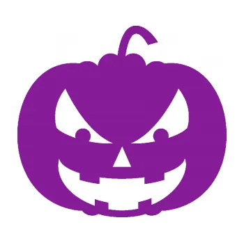 Samolepící dekorace Halloween 016 pravá dýně (14 - fialová) SAMOLEPKA NA AUTO, NÁLEPKA, FÓLIE, POLEP, TUNING, VLASTNÍ TEXT, TISK, AUTOSAMOLEPKY.cz, POLEPY, OBRÁZEK, LOGO, 3D STICKERS