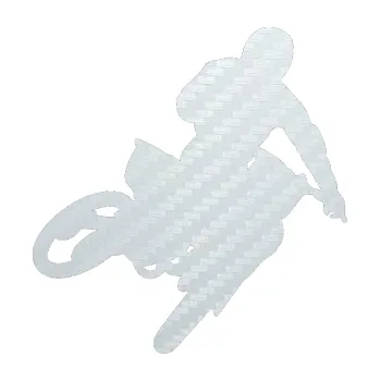 Samolepící dekorace SAMOLEPKA Motorka 025 pravá motokros (51 - 3D karbon bílý) NA AUTO, NÁLEPKA, FÓLIE, POLEP, TUNING, VLASTNÍ TEXT, TISK, AUTOSAMOLEPKY.cz, POLEPY, OBRÁZEK, LOGO, SAMOLEPKY