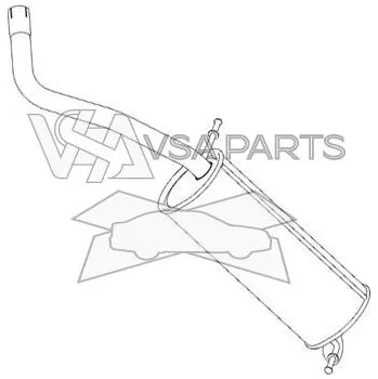 Zadní díl výfuku TYLL Výfuk zadní díl Fabia 1.4 16v hatchback - Tyll