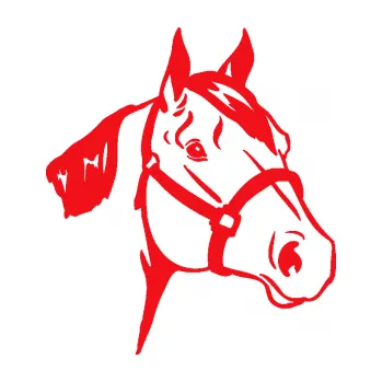 Samolepící dekorace SAMOLEPKA Kůň 040 pravá (10 - červená) NA AUTO, NÁLEPKA, FÓLIE, POLEP, TUNING, VLASTNÍ TEXT, TISK, AUTOSAMOLEPKY.cz, POLEPY, OBRÁZEK, LOGO, SAMOLEPKY