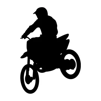 Samolepící dekorace SAMOLEPKA Motorka 014 levá motokros (01 - černá) NA AUTO, NÁLEPKA, FÓLIE, POLEP, TUNING, VLASTNÍ TEXT, TISK, AUTOSAMOLEPKY.cz, POLEPY, OBRÁZEK, LOGO, SAMOLEPKY