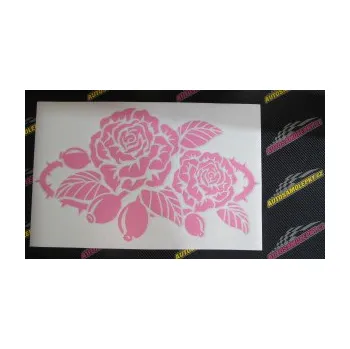 Samolepící dekorace Interiér 004 levá růže šípková (12 - zelená) SAMOLEPKA NA AUTO, NÁLEPKA, FÓLIE, POLEP, TUNING, VLASTNÍ TEXT, TISK, AUTOSAMOLEPKY.cz, POLEPY, OBRÁZEK, LOGO, 3D STICKERS